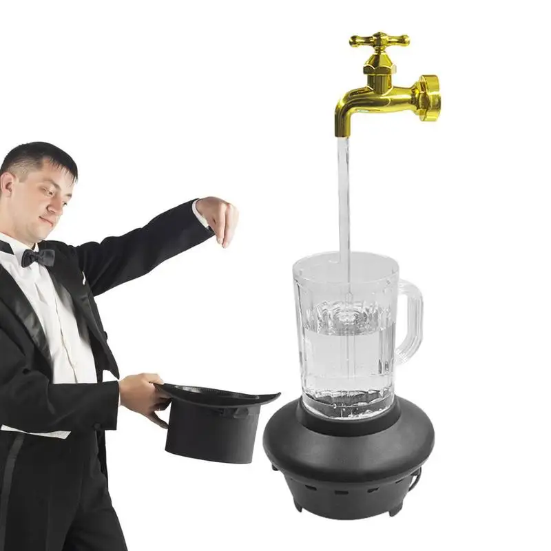 

Magic Color Changing Faucet Mug Exquisite Tabletop Fountains Home Office Decoration Invisible Flowing Spout Mug