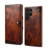 genuine leather wallet case for samsung s22 22 plus phone folding card bag cove for galaxy s21 note 20 ultra protective back