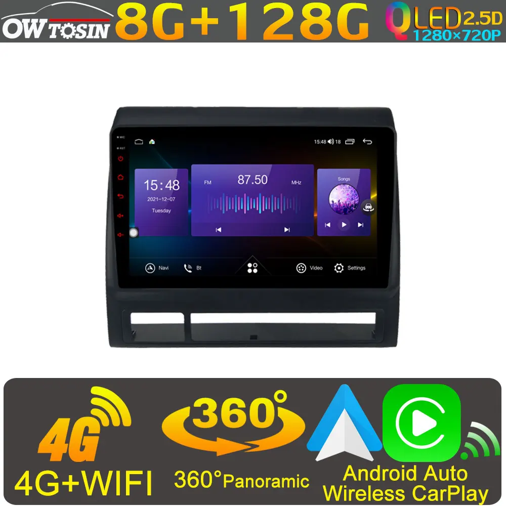 Owtosin 8 ядер 8G + 128G QLED 1280*720P Android 10 автомобильные медиа для Toyota Tacoma 2 Hilux США 2005-2015 GPS