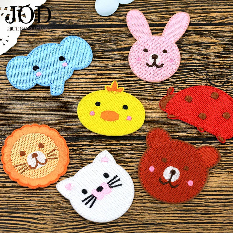 

Cute Anime Cartoon Kids Jacket Embroidery Iron on Patches for Clothing Backpacks Fabric Sew on Cat Embroidered Patch Appliques