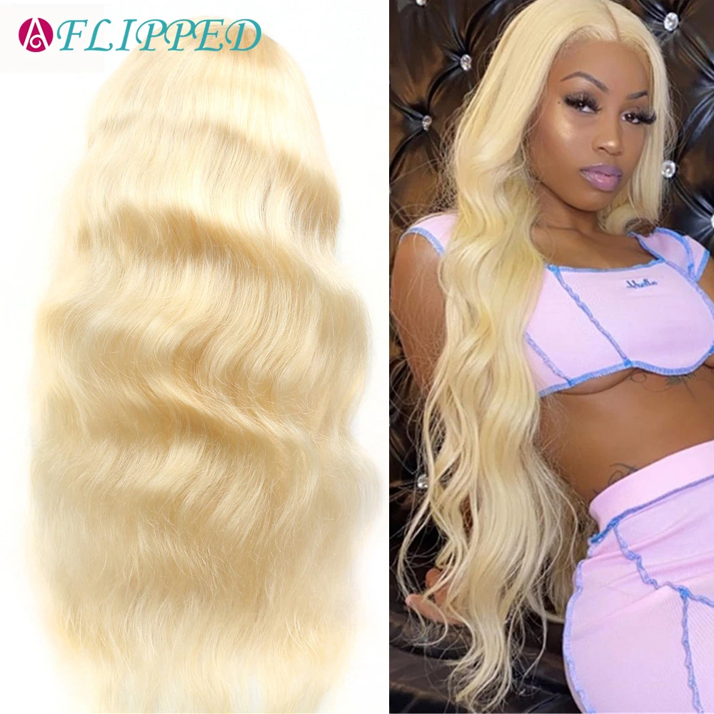 13x4 Body Wave 613 Honey Blonde Color Lace Front Human Hair Wigs 13x6 HD Transparent Brazilian Remy Body Wave Frontal Wig  Hair