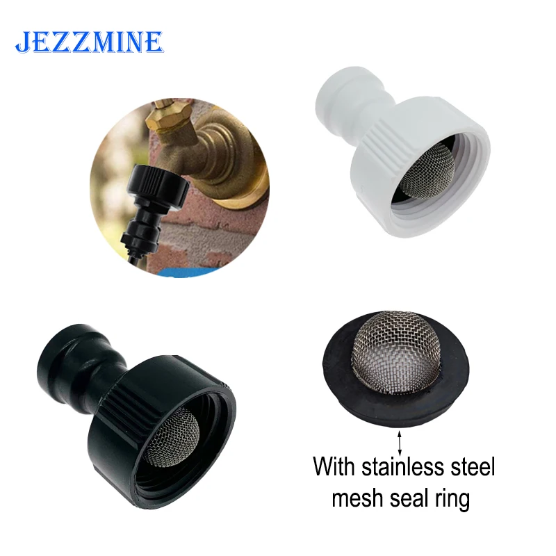 

3/4" Female Thread-1/4" OD Tube PE Pipe Fitting Hose Straight Quick Connector Aquarium RO Water Filter Reverse Osmosis System