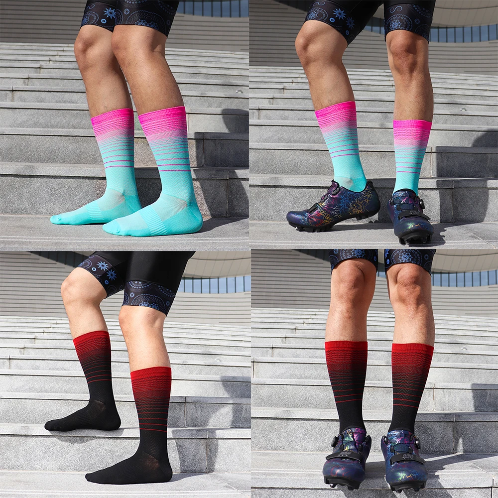 TIMUBIKE Sport Socks Unisex Cycling Socks Men Outdoor Sports Socks Bike Footwear for Road Bike Socks Running Basketball
