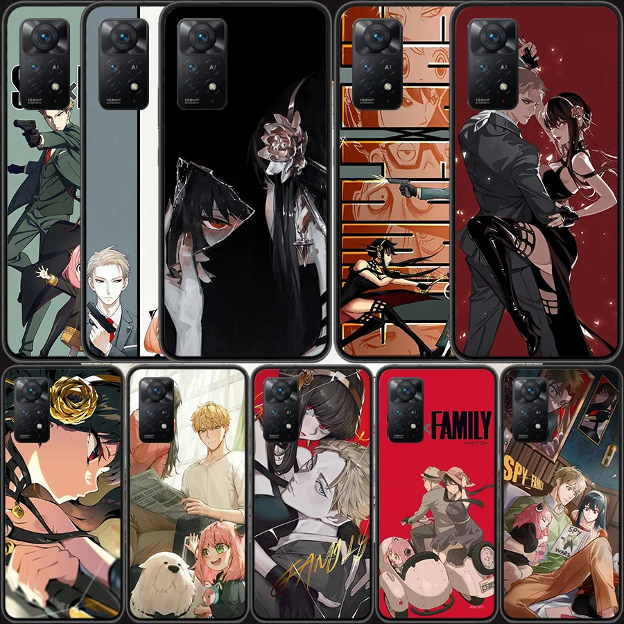 

New Spy×Family Phone Case For Xiaomi Redmi K40 Pro 10 Prime 10A 10C 10X 9 9A 9C 9T 8 8A 7 7A 6 6A S2 K30 K20 Cover Shell Coque