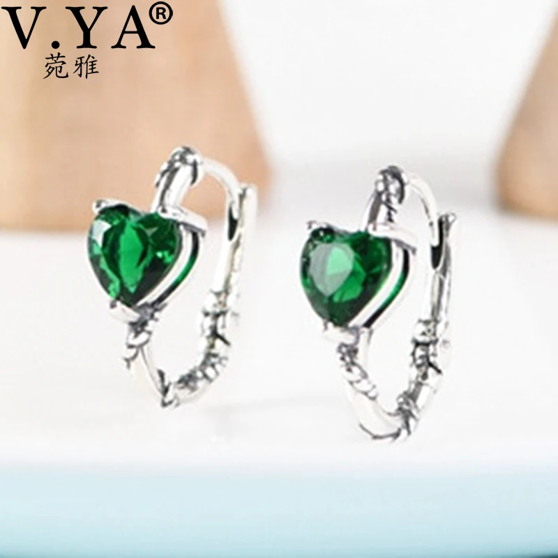 

Серьги V.YA в форме сердца из циркония, серебро 925 пробы, ушное кольцо в стиле панк, модные серьги для помолвки и вечеринки для женщин, ювелирны...