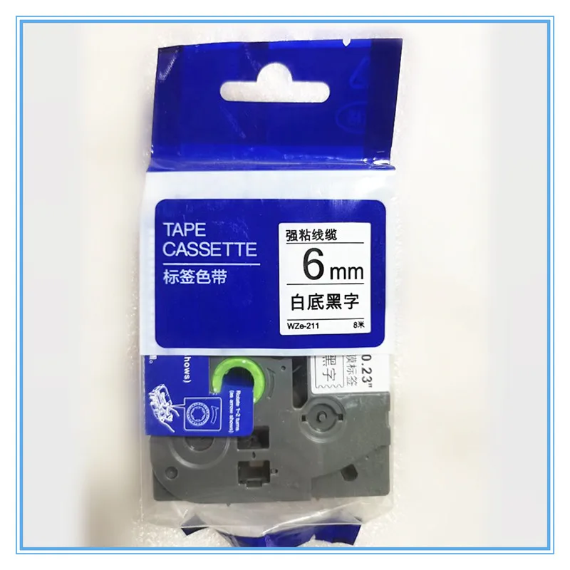 

Бирка для этикеток 1-5PK, 10 шт., бумага для этикеток, фотобумага, 6 мм x 8 м, черно-белая, совместимая с фотографиями, пользовательские наклейки дл...