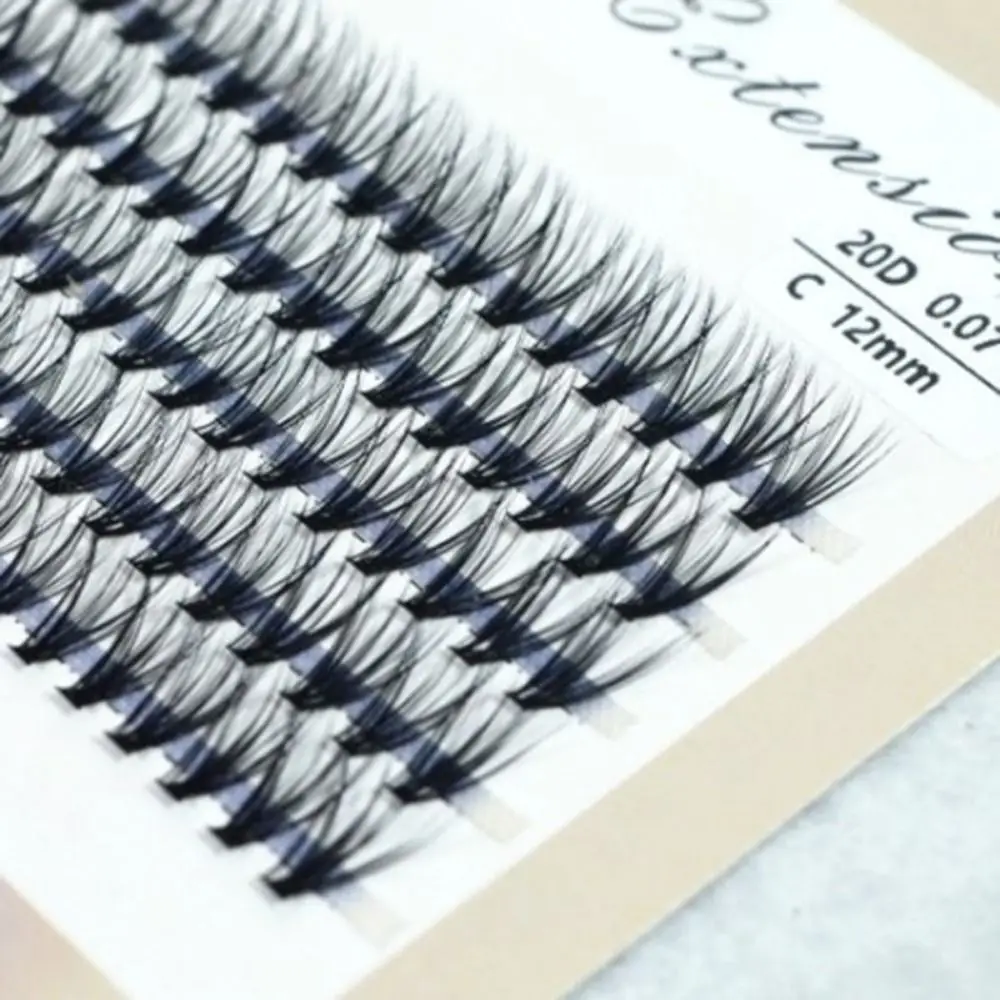 Ресницы искусственные натуральные мягкие толстые, 1 коробка, 8 рядов