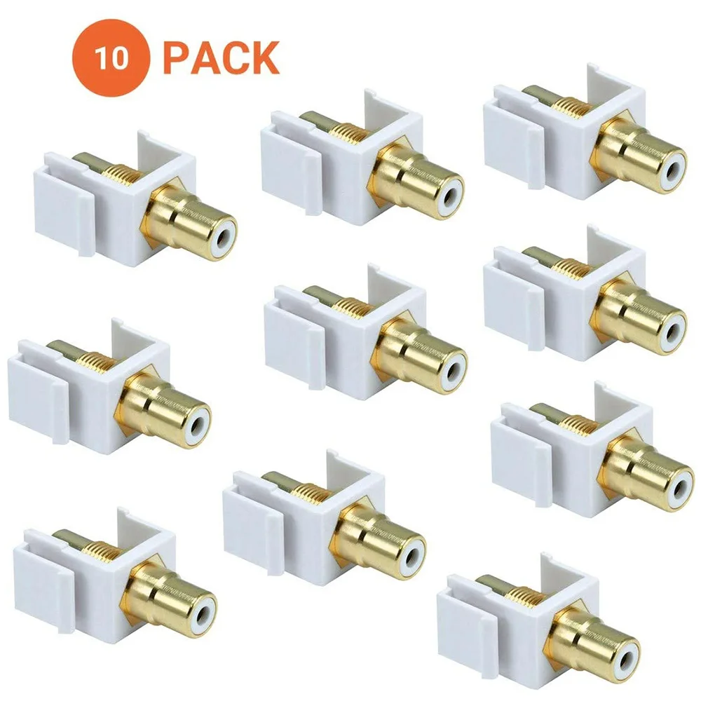 10 шт. разъём RCA Keystone Jack для настенной пластины