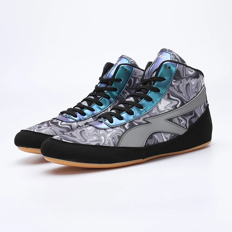 Professional Wrestling Shoes Men's and Women's Flying Boots Lightweight Wrestling Sports Shoes Anti-slip Boxing Wrestling Shoes