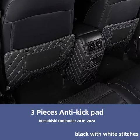 Автомобильные аксессуары, 3 шт., противоударный коврик для Mitsubishi Outlander 2016-2024, защитный коврик для ногами на задние и передние сиденья