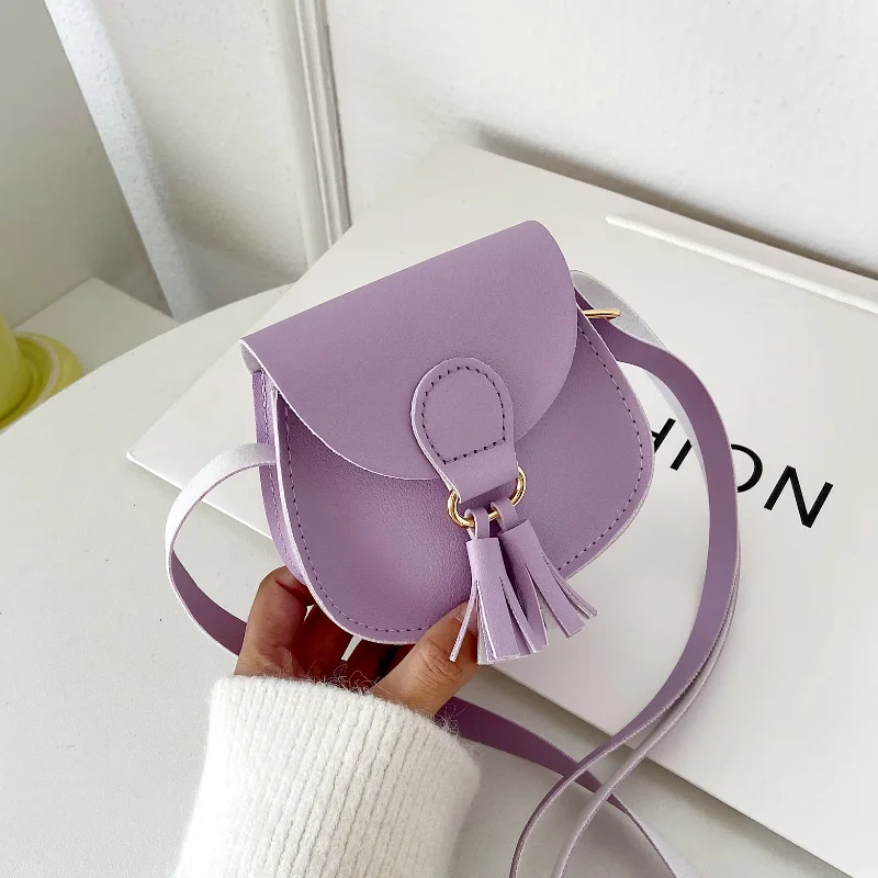 

Girls Cute Bags Kids Coin Cute Bag Tassel Shoulder Children Baby Princess Leather Small Crossbody Handbags Accessories Purse