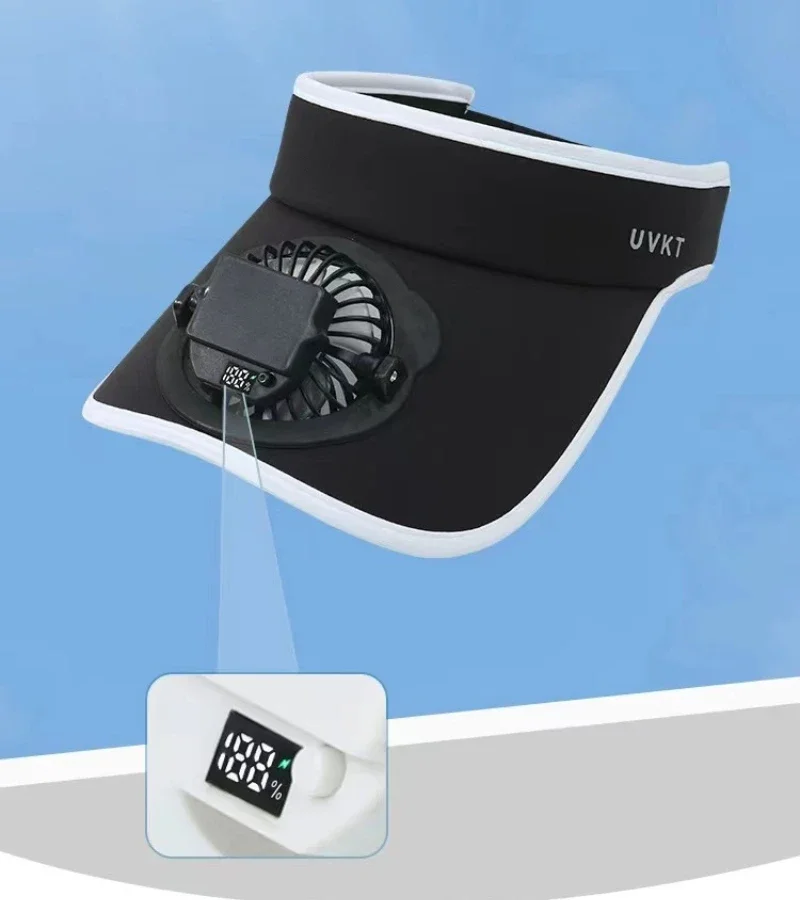 Летние мужские и женские шляпы с электрическим вентилятором Универсальные