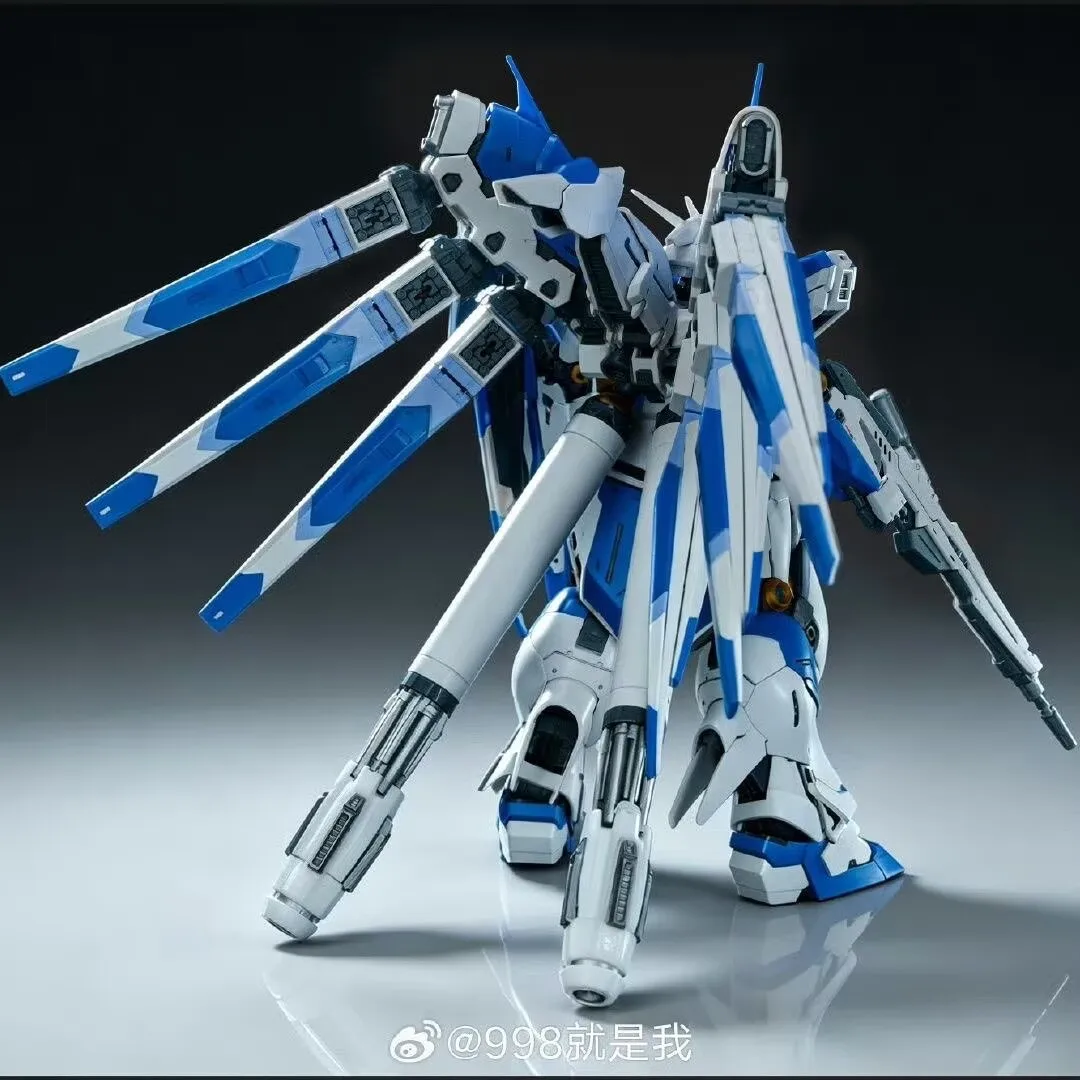 Фото Комплект для сборки увеличенного меха Hi-V Bison Model 1/100 с двойной броней RG GK и дополнительной головой 1/72 (скульпт) YeNiu 6693. Сборная фигурка-игрушка. №4