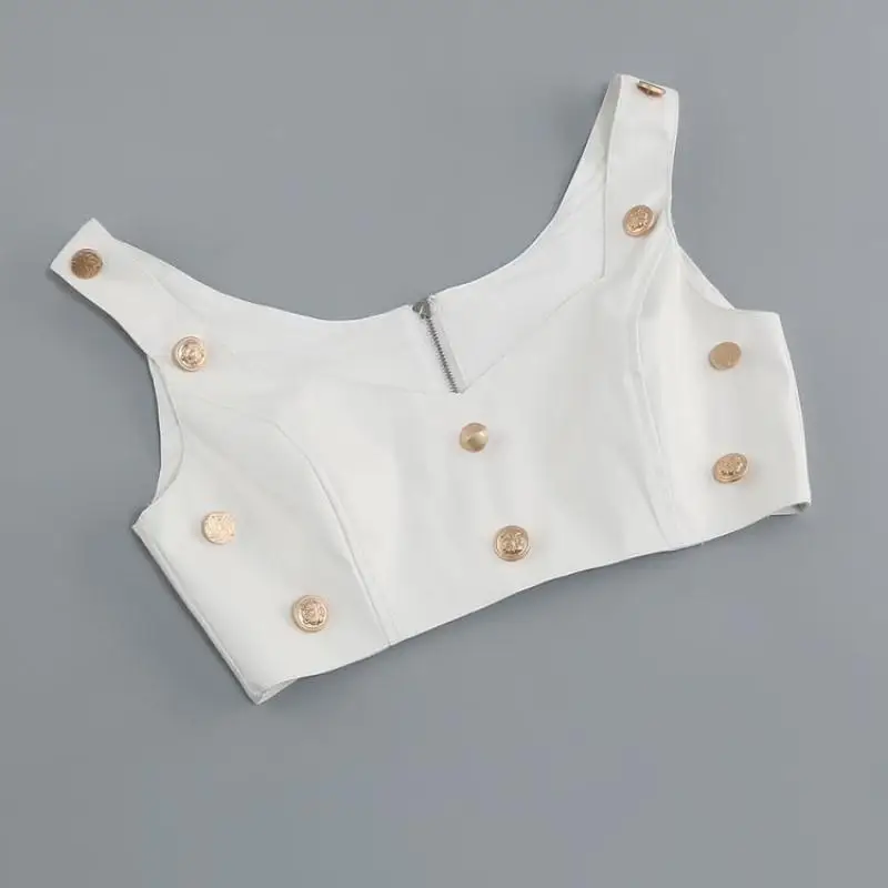 Женские облегающие костюмы из искусственной кожи белые топы на пуговицах и