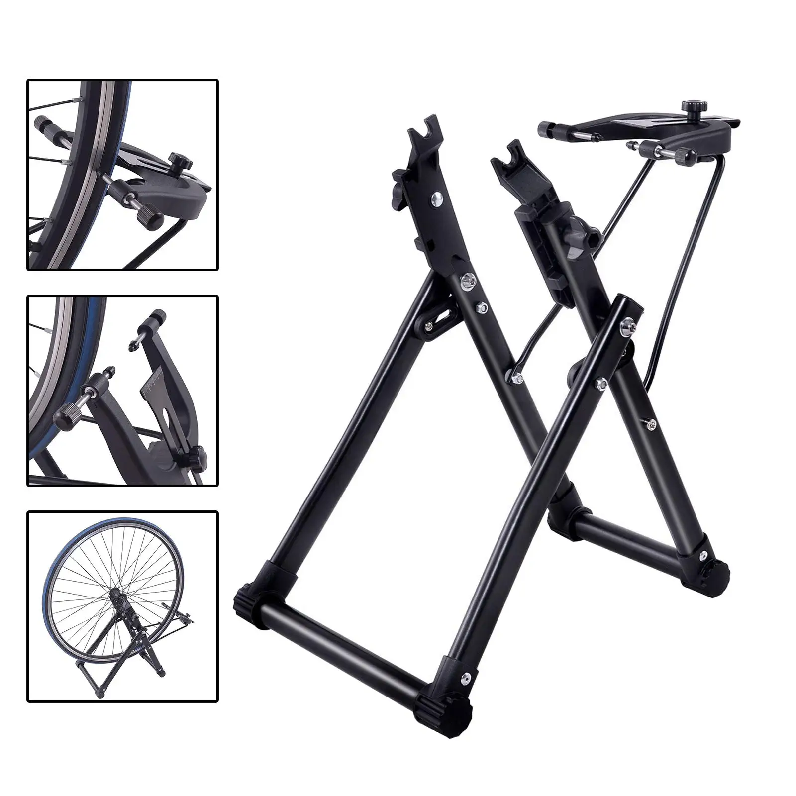 

Bike Wheel Truing Stand Holder Maintenance Home Mechanic Repair Mountain Road Bike Repair Stand Truing Tool Holder Support
