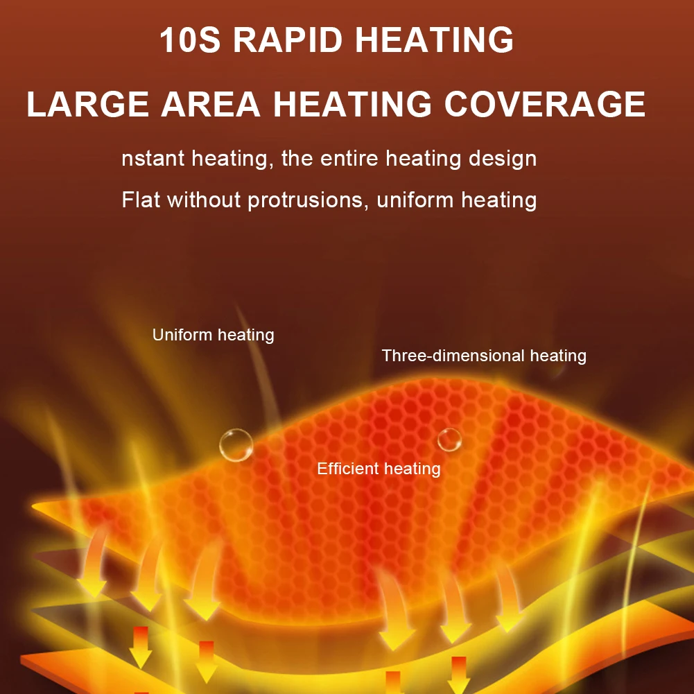 Жилет с электроподогревом 10 зон тепловая безрукавка USB-зарядкой зимняя теплая