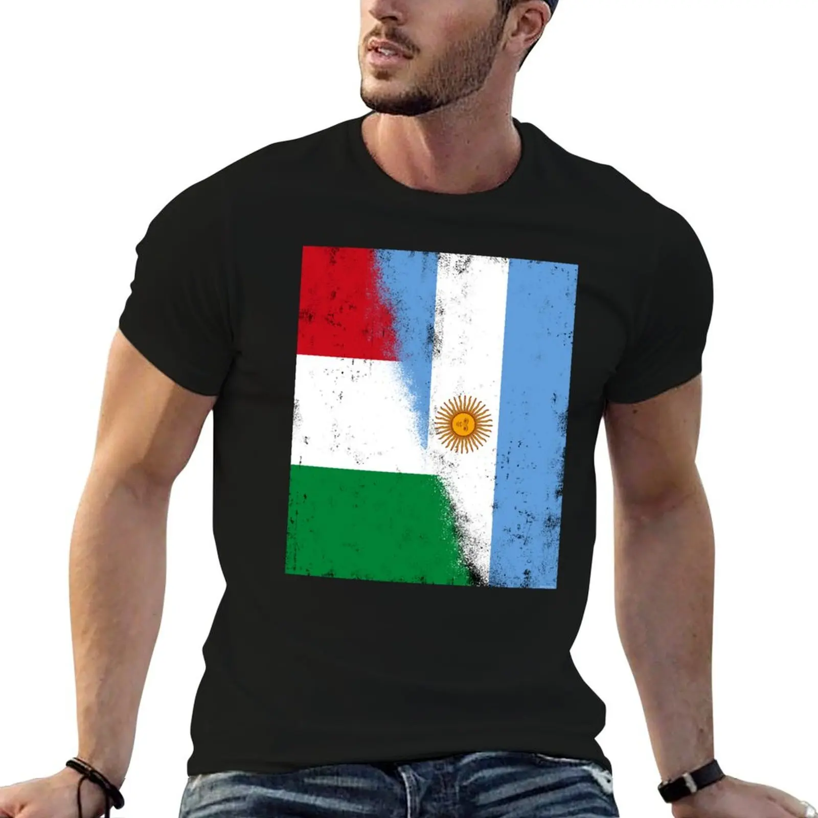 Фото Италия и Аргентина, аргентинские и итальянские смешанные флаги, Bandera de Argentina y Italia. Футболка Bandiere Italia e Australia №4