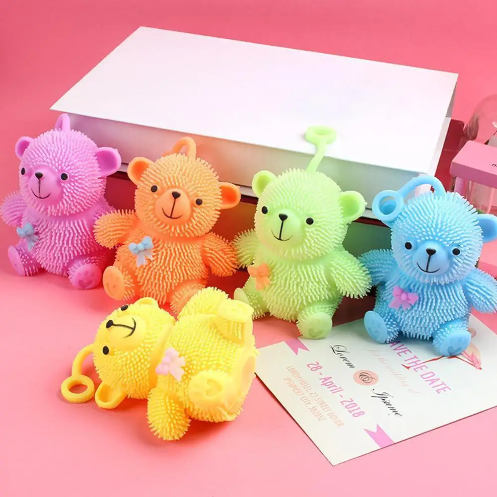 

Toys For Children Stress Ball Anti-stress Ball Glowing Lamp Vent Toys Children's Gift Squishy Bear K4D8