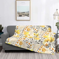 yellow field blanket bedspread bed plaid duvets bed covers hooded blanket summer bedspreads