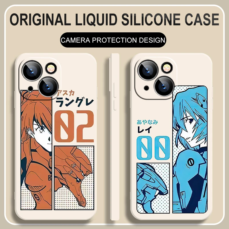 

New Japan Anime Neon Genesis Evangelion EVA Phone Case For iPhone 11 12 13 Pro MAX 6 6S 7 8 Plus XS 12 13 Mini X XR SE2020 Cover