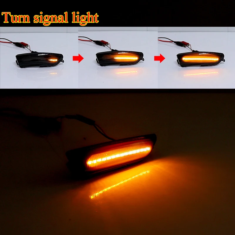 Динамические последовательные янтарные светодиодные указатели поворота на