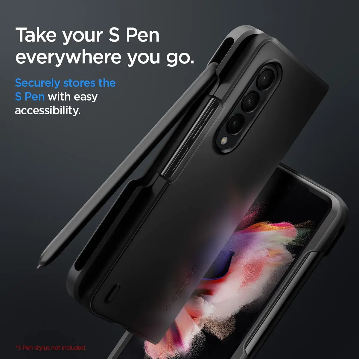 Kup Spigen Thin Fit P Do Samsung Galaxy Z Fold 3 Case-lekki, Wąski Profil Wbudowany Uchwyt Na Długopis