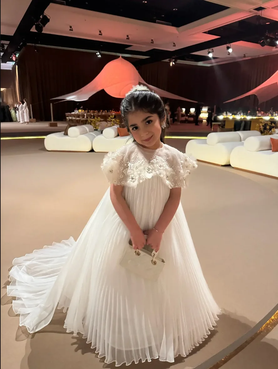 Белое платье FEIYANSHA для девочки