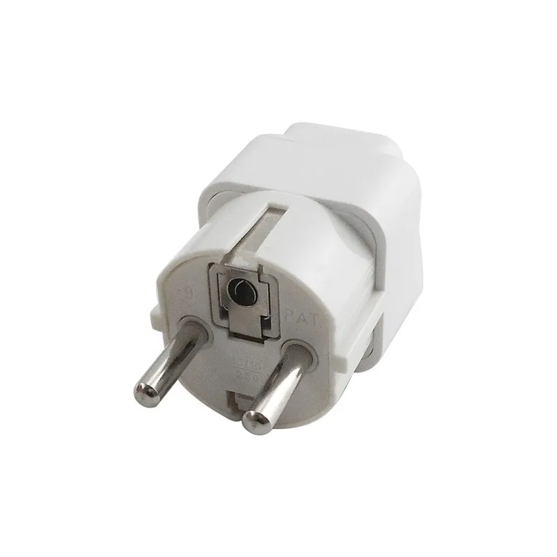 KR EU Plug Adapter 2 Pin US UK To Europe Korea German France Travel Power Electrical Socket Outlet |