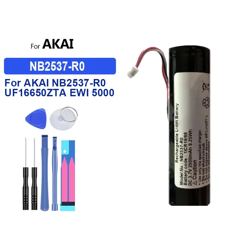 Аккумулятор 2500 мАч для AKAI NB2537-R0 UF16650ZTA EWI 5000 Solo