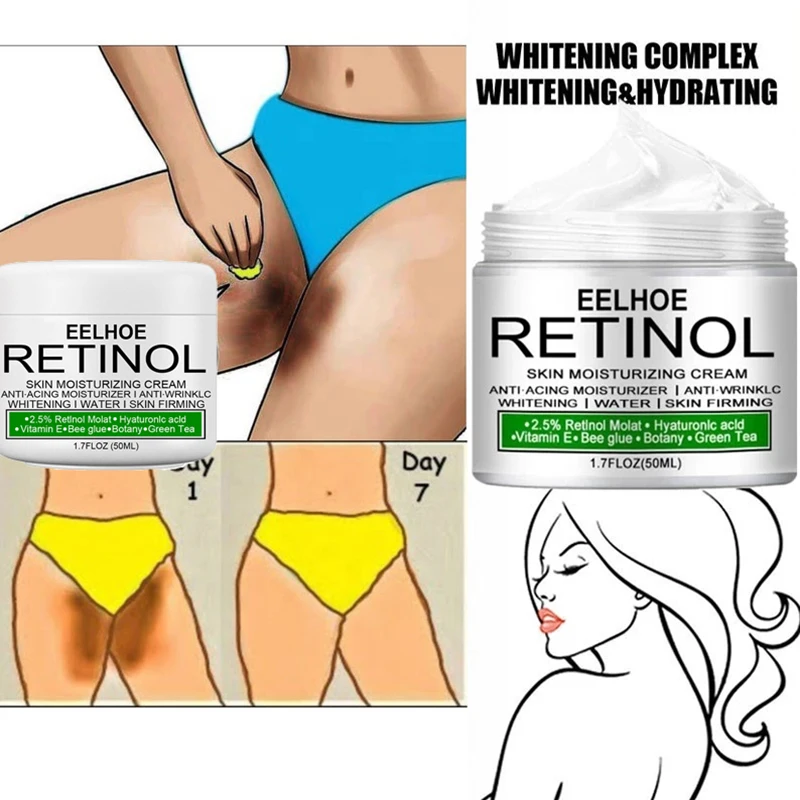 

Retinol Body Whitening Cream Underarm Leg Knee Elbow Private Part Remove Dark Spots Skin Firming Brighten Moisturizing Face Care