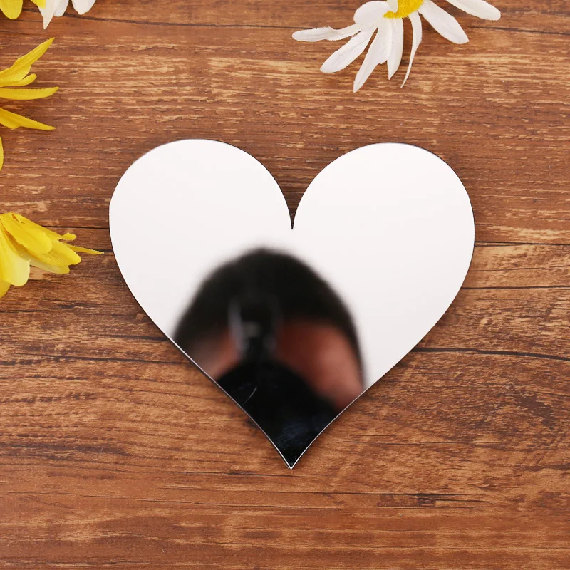 

Серебряные 3D зеркальные наклейки на стену