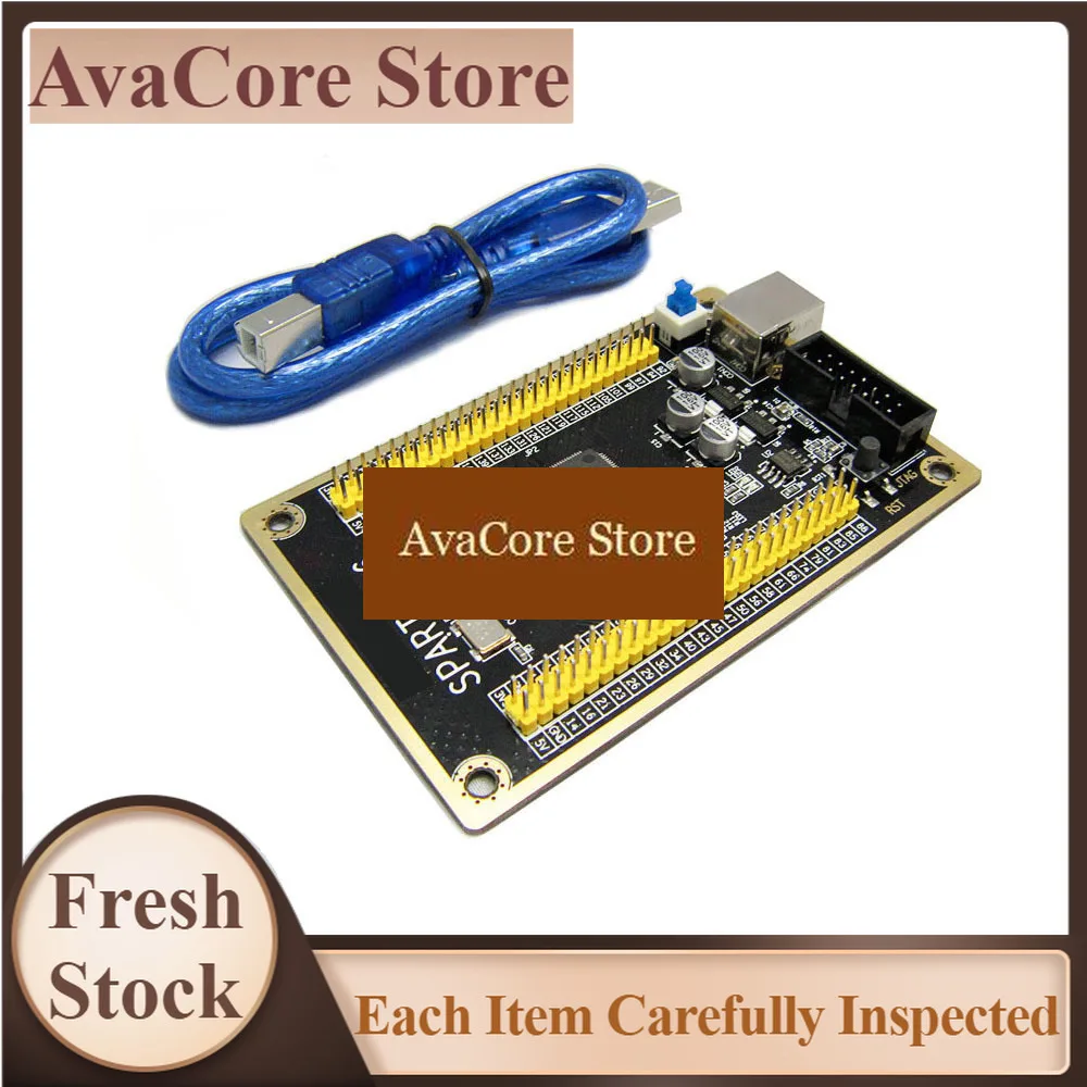 Фото Плата разработки AvaCoreFPGA Spartan-6 XC6SLX9, демонстрационная плата с основным ядром. №1
