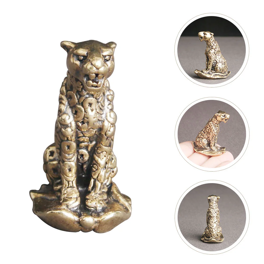 

Animal Statue Sculpture Figurines Figurine Wealth Shui Feng Chinese Brass Lucky Decoration Figure Decor Desktop Snake Mini