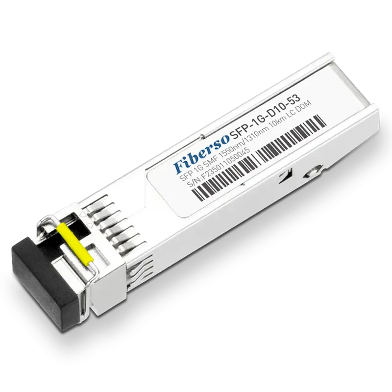Совместимый с Fiberso модуль 1000BASE BiDi SFP LC 10 км 1550/1310 нм SM оптоволоконный трансивер для