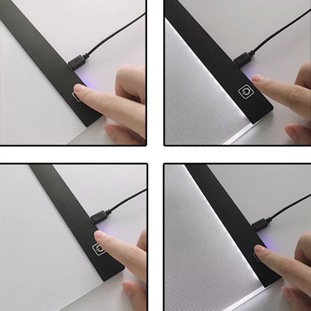 Цифровой графический планшет A4 со светодиодный подсветкой и USB-портом |