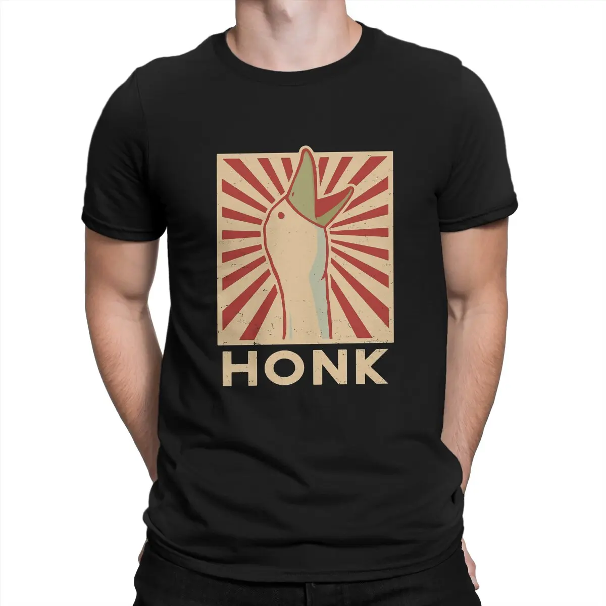 

HONK Hip Hop TShirt Untitled Goose Game Casual Polyester T Shirt Newest Stuff For Men Women