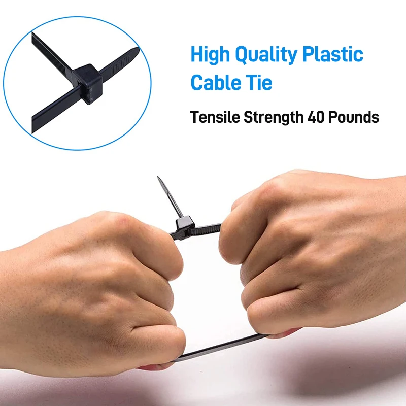 suosok 100 pieces adhesive cable clips white black cable tie organizer car wires clamps home office wires holder nylon tie free global shipping