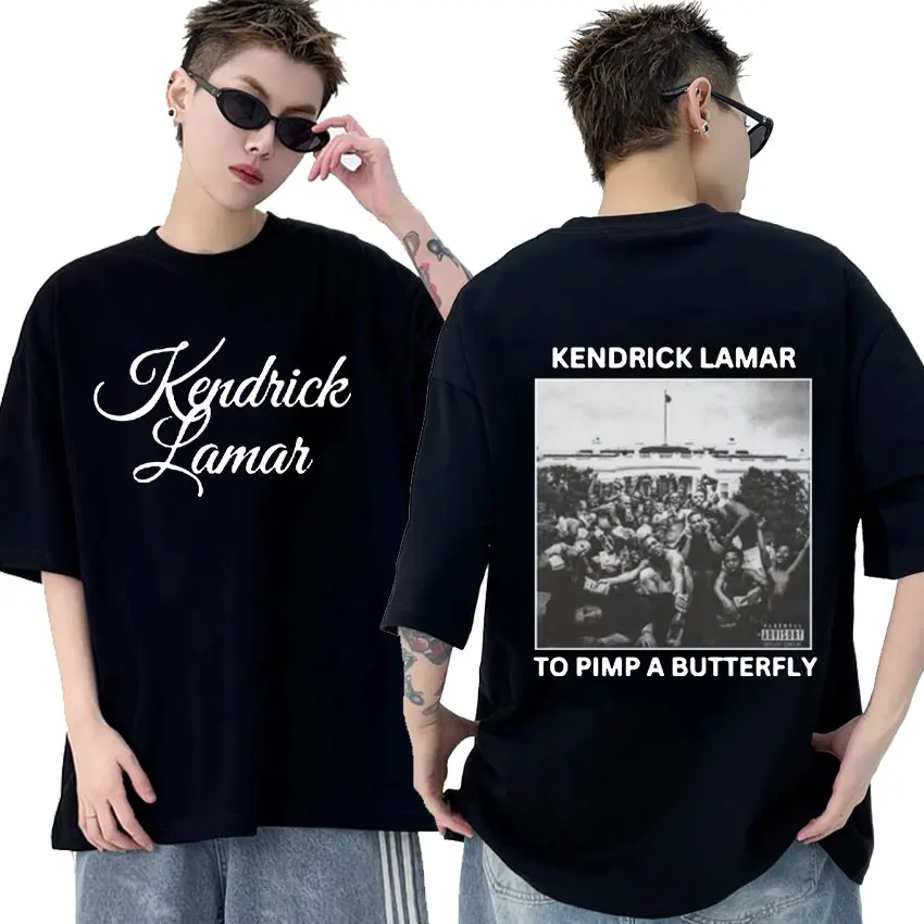 Футболка мужская хлопковая оверсайз в стиле ретро топ с рисунком альбома рапера