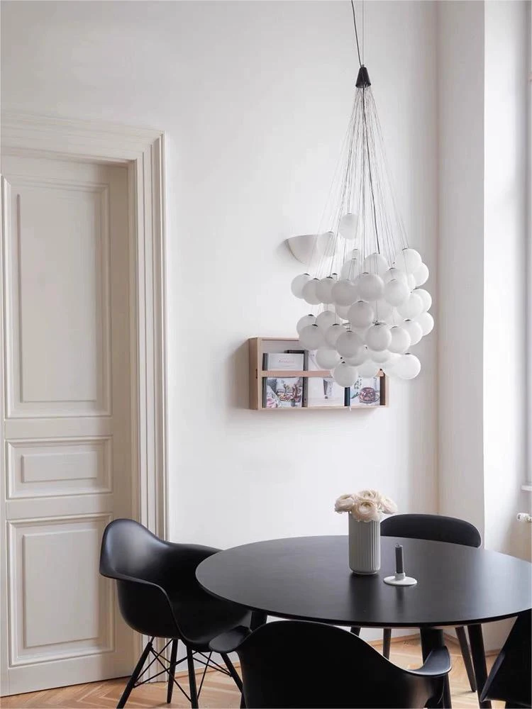 

Modern Design Bubble Ball Pendant Art Decorative Glass Pendant Light Fixture Restaurant/Living Room Hanging LED Pendant Light