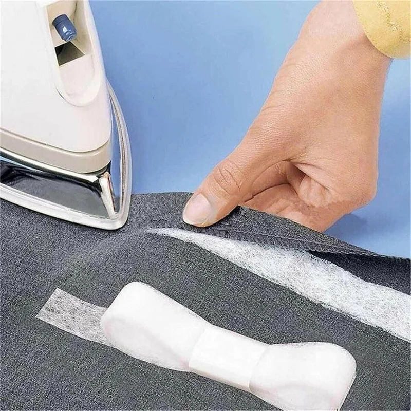 70 Yards/Roll White Black Omentum Double-Sided Sewing Accessories Hot Melt Adhesive Garment Fusible Interlining Tape images - 6
