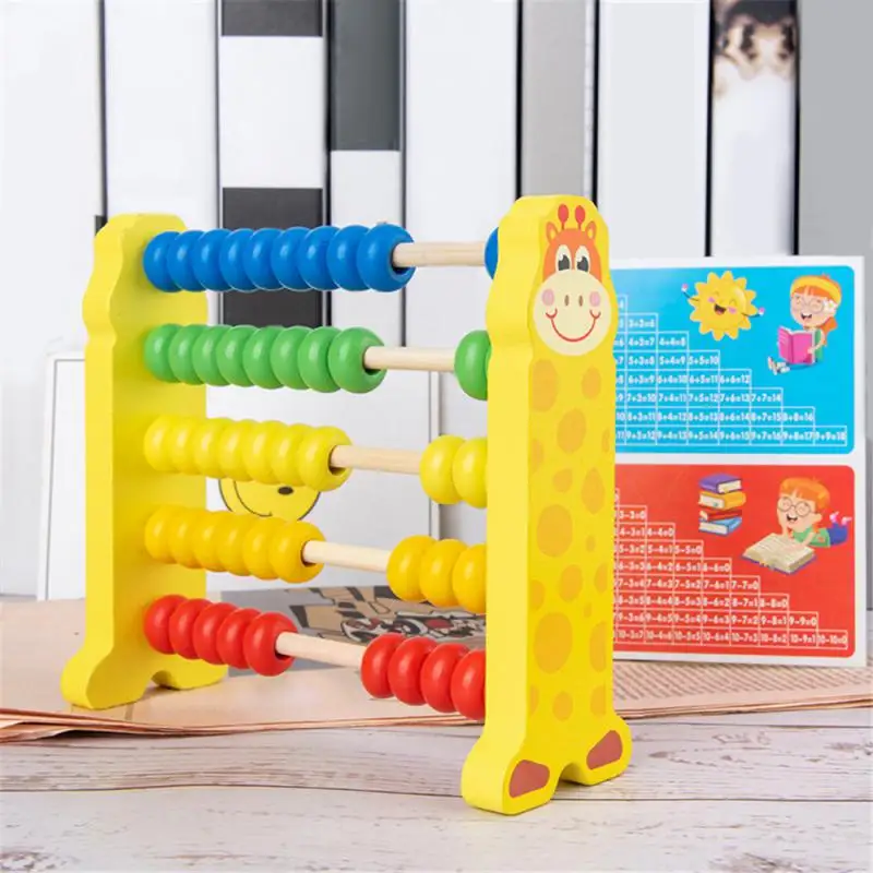 Обучающая стойка для счетов игрушки детская деревянная подсчета сложения и