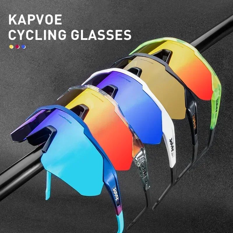Kapvoe-UV400 мужские велосипедные очки мульти-дорожные MTB солнцезащитные женские
