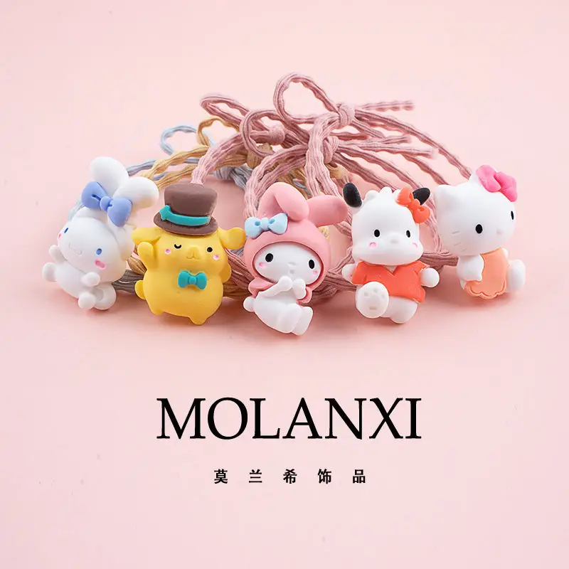 

Sanriod Kawaii Cinnamoroll Hello Kitty My Melody модные милые модные повязки на голову резинки украшения для волос