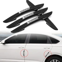 4pcs rubber car door edge anti collision strips protector stickers for peugeot 206 207 208 306 307 308 508 106 107 108 2008 3008