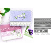 lace border frame metal cutting dies dies scrapbooking stamps stencils die cut craft album wedding card making new 2022