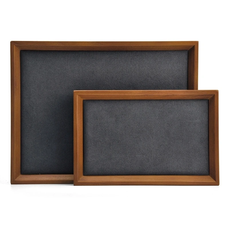 

Новый деревянный Штабелируемый поднос для демонстрации ювелирных изделий для кольца, подвески, ожерелья, браслета, органайзер для ювелирны...