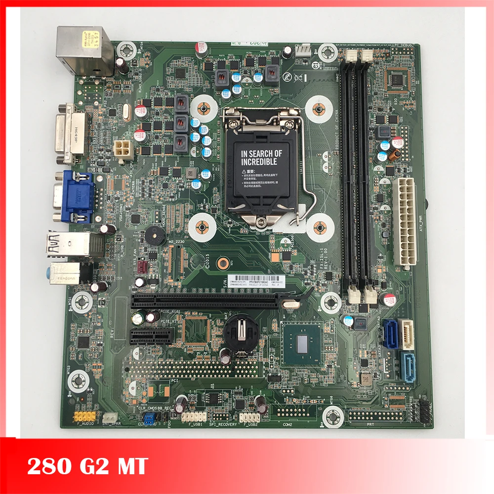 Desktop Motherboard For HP 280 G2 MT 849953-002 828984-002 LGA1151 H110 FX-ISL-1 REV:1.0 Fully Tested Good Quality