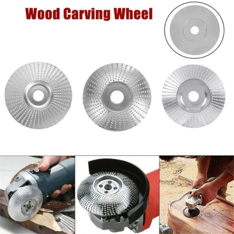 

1 PC Wood Angle Grinding Wheel Sanding Carving Rotary Tool Abrasive Disc For Angle Grinder Tungsten Carbide Coating Bore Shaping