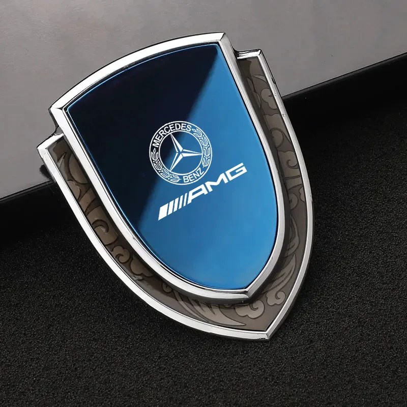 

Автомобильный значок, боковые металлические наклейки на кузов, автомобильные аксессуары для Mercedes AMG W203 W205 W212 W213 W221 W246 CLA GLA GLC CLE
