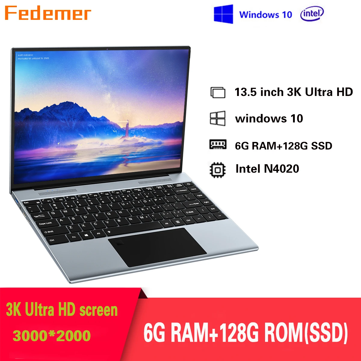 Недорогой ноутбук FHD 13 5 дюйма Windows10 OS 64-разрядная модель 6 ГБ ОЗУ - Цена: 0